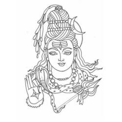 Dessin à colorier: Mythologie Hindou (Religion et Mythologie) #109217 - Coloriages à Imprimer Gratuits
