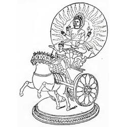 Dessin à colorier: Mythologie Hindou (Religion et Mythologie) #109277 - Coloriages à Imprimer Gratuits