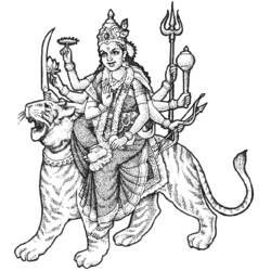 Dessin à colorier: Mythologie Hindou (Religion et Mythologie) #109285 - Coloriages à Imprimer Gratuits