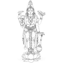 Dessin à colorier: Mythologie Hindou (Religion et Mythologie) #109298 - Coloriages à Imprimer Gratuits