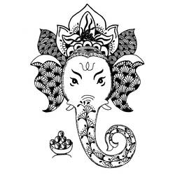 Dessin à colorier: Mythologie Hindou (Religion et Mythologie) #109358 - Coloriages à Imprimer Gratuits