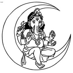 Dessin à colorier: Mythologie Hindou (Religion et Mythologie) #109456 - Coloriages à Imprimer Gratuits