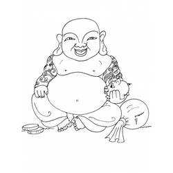 Dessin à colorier: Mythologie Hindou: Bouddha (Religion et Mythologie) #89520 - Coloriages à Imprimer Gratuits
