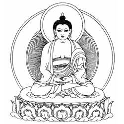 Dessin à colorier: Mythologie Hindou: Bouddha (Religion et Mythologie) #89525 - Coloriages à Imprimer Gratuits