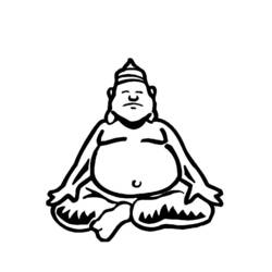 Dessin à colorier: Mythologie Hindou: Bouddha (Religion et Mythologie) #89526 - Coloriages à Imprimer Gratuits