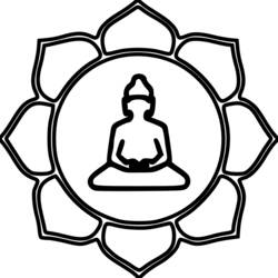 Dessin à colorier: Mythologie Hindou: Bouddha (Religion et Mythologie) #89545 - Coloriages à Imprimer Gratuits