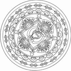Dessin à colorier: Mythologie Hindou: Bouddha (Religion et Mythologie) #89567 - Coloriages à Imprimer Gratuits