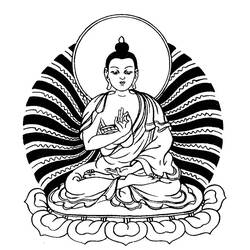 Dessin à colorier: Mythologie Hindou: Bouddha (Religion et Mythologie) #89576 - Coloriages à Imprimer Gratuits