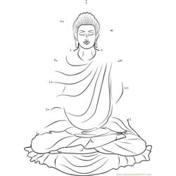 Dessin à colorier: Mythologie Hindou: Bouddha (Religion et Mythologie) #89608 - Coloriages à Imprimer Gratuits