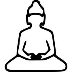 Dessin à colorier: Mythologie Hindou: Bouddha (Religion et Mythologie) #89748 - Coloriages à Imprimer Gratuits