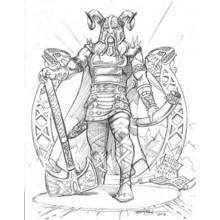 Dessin à colorier: Mythologie Nordique (Religion et Mythologie) #110438 - Coloriages à Imprimer Gratuits