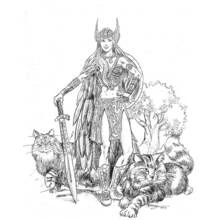 Dessin à colorier: Mythologie Nordique (Religion et Mythologie) #110477 - Coloriages à Imprimer Gratuits