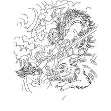 Dessin à colorier: Mythologie Nordique (Religion et Mythologie) #110689 - Coloriages à Imprimer Gratuits