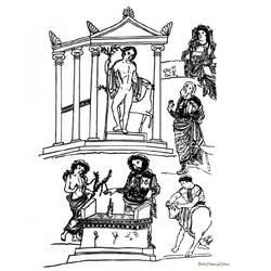 Dessin à colorier: Mythologie Romaine (Religion et Mythologie) #110063 - Coloriages à Imprimer Gratuits