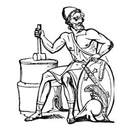 Dessin à colorier: Mythologie Romaine (Religion et Mythologie) #110176 - Coloriages à Imprimer Gratuits