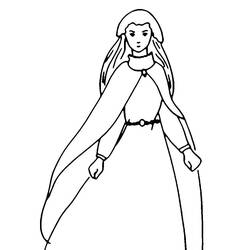 Dessin à colorier: Notre Dame de Lourdes (Religion et Mythologie) #193955 - Coloriages à Imprimer Gratuits