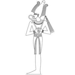 Dessin à colorier: Osiris (Religion et Mythologie) #191008 - Coloriages à Imprimer Gratuits