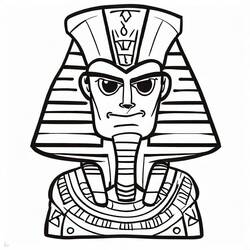 Dessin à colorier: Pharaon (Religion et Mythologie) #192970 - Coloriages à Imprimer Gratuits