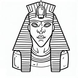 Dessin à colorier: Pharaon (Religion et Mythologie) #192971 - Coloriages à Imprimer Gratuits
