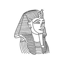 Dessin à colorier: Pharaon (Religion et Mythologie) #192972 - Coloriages à Imprimer Gratuits