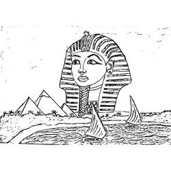 Dessin à colorier: Pharaon (Religion et Mythologie) #192973 - Coloriages à Imprimer Gratuits