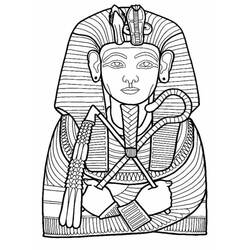 Dessin à colorier: Pharaon (Religion et Mythologie) #192974 - Coloriages à Imprimer Gratuits