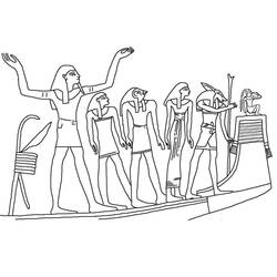 Dessin à colorier: Pharaon (Religion et Mythologie) #192975 - Coloriages à Imprimer Gratuits