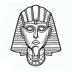 Dessin à colorier: Pharaon (Religion et Mythologie) #192976 - Coloriages à Imprimer Gratuits