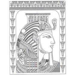 Dessin à colorier: Pharaon (Religion et Mythologie) #192977 - Coloriages à Imprimer Gratuits