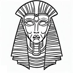 Dessin à colorier: Pharaon (Religion et Mythologie) #192978 - Coloriages à Imprimer Gratuits