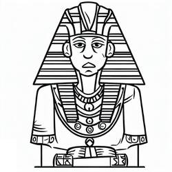 Dessins à colorier: Pharaon - Coloriages à Imprimer Gratuits