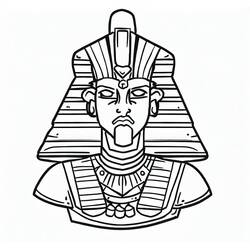 Dessin à colorier: Pharaon (Religion et Mythologie) #192980 - Coloriages à Imprimer Gratuits