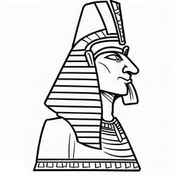 Dessin à colorier: Pharaon (Religion et Mythologie) #192984 - Coloriages à Imprimer Gratuits