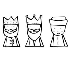 Dessin à colorier: Rois Mages (Religion et Mythologie) #217805 - Coloriages à Imprimer Gratuits