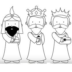 Dessins à colorier: Rois Mages - Coloriages à Imprimer Gratuits