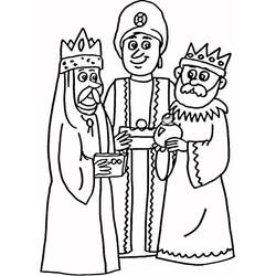 Dessin à colorier: Rois Mages (Religion et Mythologie) #217808 - Coloriages à Imprimer Gratuits