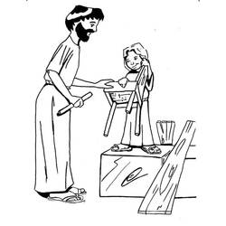 Dessins à colorier: Saint Joseph - Coloriages à Imprimer Gratuits