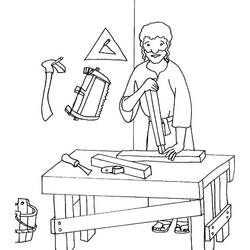 Dessin à colorier: Saint Joseph (Religion et Mythologie) #211103 - Coloriages à Imprimer Gratuits