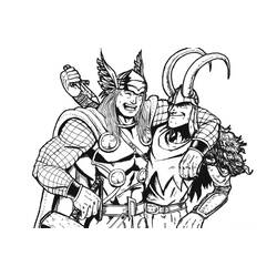 Dessin à colorier: Thor (Religion et Mythologie) #172511 - Coloriages à Imprimer Gratuits