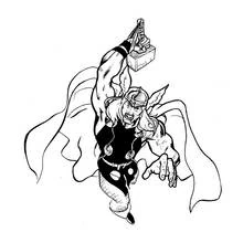 Dessin à colorier: Thor (Religion et Mythologie) #75762 - Coloriages à Imprimer Gratuits
