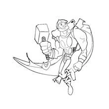 Dessin à colorier: Thor (Religion et Mythologie) #75870 - Coloriages à Imprimer Gratuits