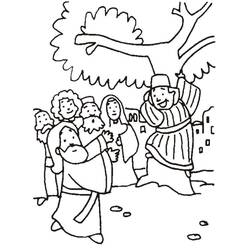 Dessin à colorier: Zachée (Religion et Mythologie) #190486 - Coloriages à Imprimer Gratuits