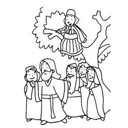 Dessin à colorier: Zachée (Religion et Mythologie) #190488 - Coloriages à Imprimer Gratuits
