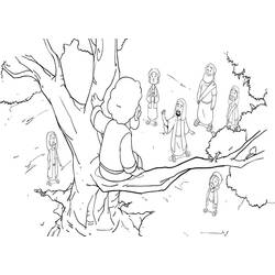 Dessin à colorier: Zachée (Religion et Mythologie) #190490 - Coloriages à Imprimer Gratuits