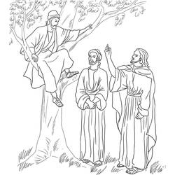 Dessin à colorier: Zachée (Religion et Mythologie) #190494 - Coloriages à Imprimer Gratuits