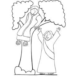 Dessin à colorier: Zachée (Religion et Mythologie) #190496 - Coloriages à Imprimer Gratuits