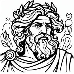 Dessins à colorier: Zeus - Coloriages à Imprimer Gratuits