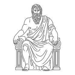 Dessin à colorier: Zeus (Religion et Mythologie) #219479 - Coloriages à Imprimer Gratuits