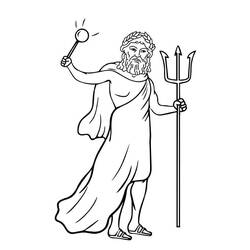 Dessin à colorier: Zeus (Religion et Mythologie) #219481 - Coloriages à Imprimer Gratuits