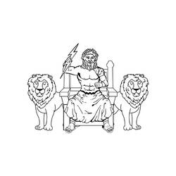 Dessin à colorier: Zeus (Religion et Mythologie) #219482 - Coloriages à Imprimer Gratuits